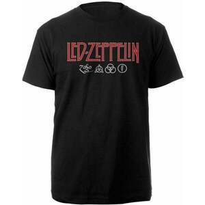 Led Zeppelin Ing Logo & Symbols Unisex Black 2XL kép