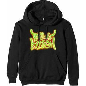 Billie Eilish Pulóver Airbrush Flames Blohsh Black XL kép