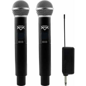 Veles-X Dual Wireless Handheld Microphone Party Karaoke System with Receiver Vezeték nélküli készlet 195 - 211 MHz kép