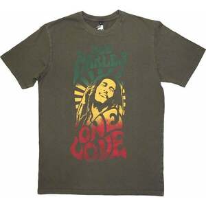 Bob Marley Ing One Love Gradient Stone Wash Unisex Green L kép