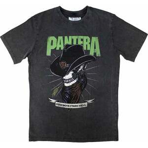 Pantera Ing Skeleton Cowboy Stone Wash Unisex Charcoal Grey S kép