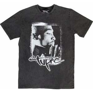 2Pac Ing Spray Photo Stone Wash Unisex Charcoal Grey L kép