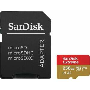 SanDisk Extreme microSDXC 256 GB + SD Micro SDXC 256 GB Memóriakártya kép