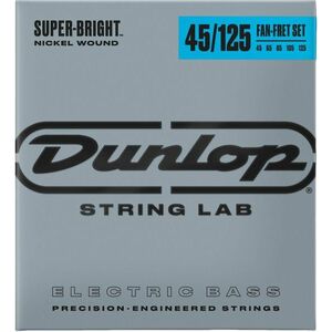 Dunlop DBSBNFF45125 Bass Super Bright Nickel Fan-Fret Set Basszusgitár húr kép