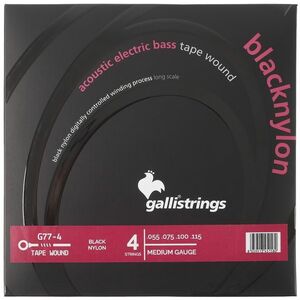 Galli BASS BLACK NYLON 4-Strings G77 kép