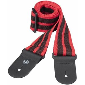 D'Addario Guitar Strap Black & Red kép