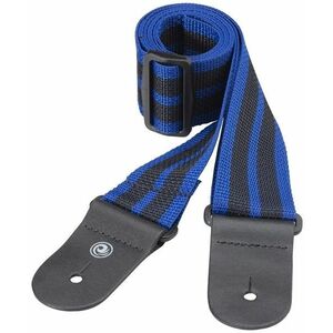 D'Addario Guitar Strap Black & Blue kép