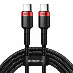 Baseus Cafule kábel USB-C / USB-C PD 2.0 5A 2m, fekete (CATKLF-AL91) kép