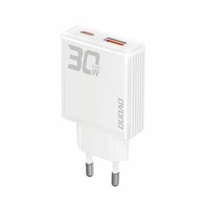 Dudao A30EU GaN hálózati töltő USB / USB-C 30W, fehér kép