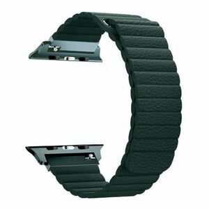 BStrap Leather Loop szíj Apple Watch 38/40/41mm, Dark Green (SAP010C01) kép