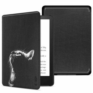 Tech-Protect Smartcase tok Amazon Kindle Paperwhite VI / 6, black cat kép