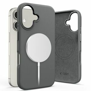 Tech-Protect Silicone Pure MagSafe tok iPhone 16, szürke kép