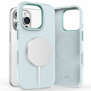 Tech-Protect Silicone Pure MagSafe tok iPhone 16 Pro, kék kép