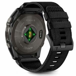 Tech-Protect Nylon Classic szíj Garmin Fenix 5 / 6 / 6 Pro / 7 / 8 47mm / E, black kép