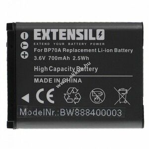 Helyettesítő EXTENSILO akku Samsung típus BP70a 700mAh kép