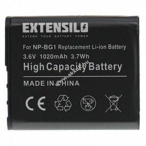 Helyettesítő EXTENSILO akku Sony típus NP-BG1, NP-FG1 1020mAh kép