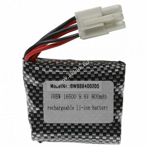 Helyettesítő modell / RC Akku 9.6V, Li-Ion, 800mAh, EL-6P-csatlakozó kép