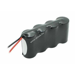 Vészvilágítás akku, Ni-Cd, 4.8V, 1800mAh, F1x4, Sub-C, 20 cm vezetékkel kép