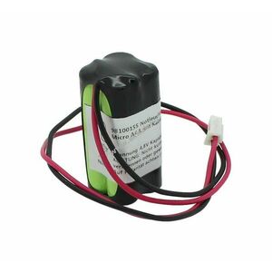 Vészvilágítás akku, Ni-MH, 4.8V, 600mAh, F2x2, Micro AAA, vezetékkel és csatlakozóval kép