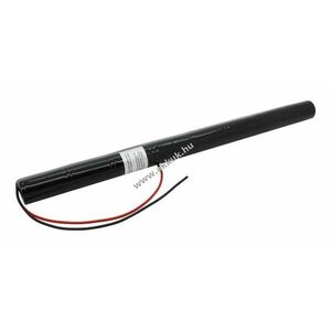 Vészvilágítás akku, Ni-Cd, 9.6V, 1800mAh, L1x8, Sub-C, 20 cm vezetékkel kép