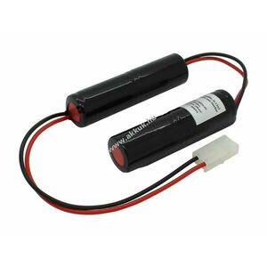 Vészvilágítás akku, Ni-Cd, 4.8V, 1800mAh, 2x L1x2, Sub-C, 20 cm vezetékkel és csatlakozóval kép