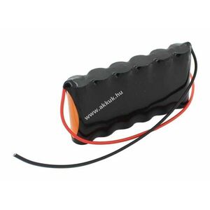 Vészvilágítás akku, Ni-MH, 7.2V, 2100mAh, F1x6 akkupakk, A, 20 cm vezetékkel kép