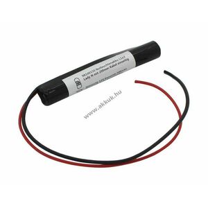 Vészvilágítás akku, Ni-MH, 3.6V, 500mAh, L1x3 akkupakk, Lady N, 20 cm vezetékkel kép