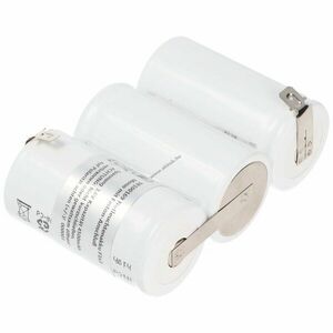 Vészvilágítás akku, Ni-Cd, 3.6V, 4500mAh, F1x3 akkupakk, Mono, csatlakozóval kép