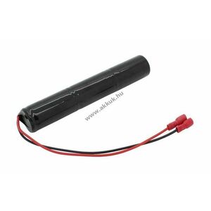 Vészvilágítás akku, Ni-MH, 3.6V, 4000mAh, L1x3 Baby C, vezetékkel és csúszósaruval kép