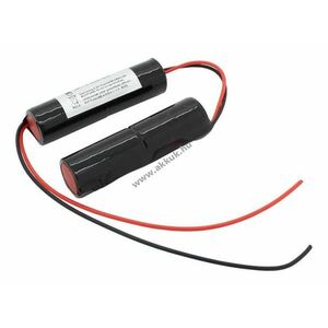 Vészvilágítás akku, Ni-Cd, 4.8V, 1800mAh, 2x L1x2 Sub-C akkupakk, 20 cm vezetékkel kép