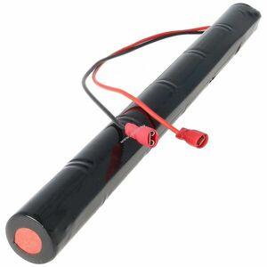 Vészvilágítás akku, Ni-Cd, 7.2V, 2500mAh, L1x6 Baby C akkupakk, 30 cm vezetékkel, Faston kép