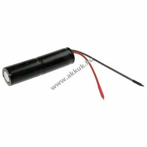 Vészvilágítás akku, Ni-Cd, 2.4V, 1600mAh, L1x2 Sub-C akkupakk, 10 cm vezetékkel kép