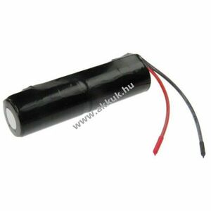 Vészvilágítás akku, Ni-Cd, 2.4V, 2500mAh, L1x2 C akkupakk, 10 cm vezetékkel kép