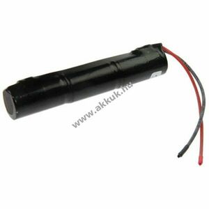 Vészvilágítás akku, Ni-Cd, 3.6V, 1600mAh, L1x3 Sub-C akkupakk, 10 cm vezetékkel kép