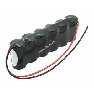 Vészvilágítás akku, Ni-Cd, 7.2V, 4500mAh, F1x6 Mono D akkupakk, 20 cm vezetékkel kép