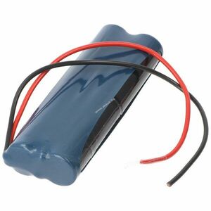 Vészvilágítás akku, Ni-MH, 4.8V, 2100mAh, L2x2 A akkupakk, 20 cm vezetékkel kép