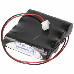 Vészvilágítás akku, Ni-Cd, 4.8V, 860mAh, F1x4 Mignon AA akkupakk, vezetékkel és csatlakozóval kép