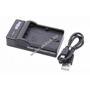 vhbw micro USB akkutöltő Canon LP-E6, LP-E6N kép