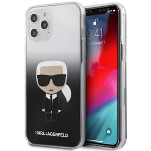 Tok Karl Lagerfeld KLHCP12LTRDFKBK iPhone 12 Pro Max 6, 7" black hardcase Gradient Ikonik Karl (KLHCP12LTRDFKBK) kép