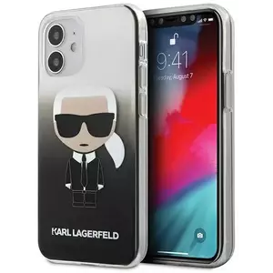 Tok Karl Lagerfeld KLHCP12STRDFKBK iPhone 12 mini 5, 4" black hardcase Gradient Ikonik Karl (KLHCP12STRDFKBK) kép