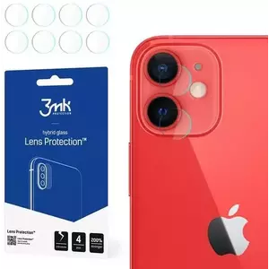 TEMPERED KIJELZŐVÉDŐ FÓLIA 3MK Lens Protect iPhone 12 Mini Camera lens protection 4 pcs kép