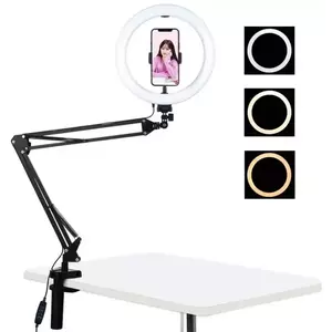 Tartó Puluz Desktop arm stand with 26cm LED Vlogging Ring PKT3090B kép