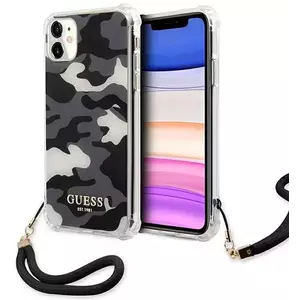 Tok Guess GUHCN61KSARBK iPhone 11 6, 1" black hardcase Camo Collection (GUHCN61KSARBK) kép