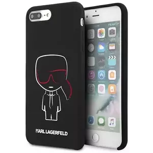 Tok Karl Lagerfeld KLHCI8LSLKCBK iPhone 7/8 Plus hardcase black Silicone Karl Iconic (KLHCI8LSLKCBK) kép