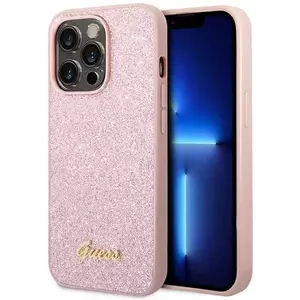 Tok Guess GUHCP14XHGGSHP iPhone 14 Pro Max 6, 7" pink hard case Glitter Script (GUHCP14XHGGSHP) kép