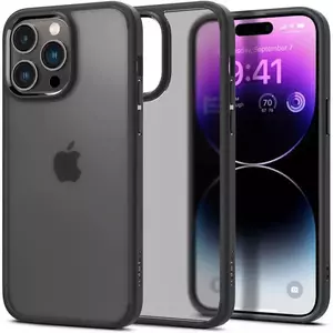 Tok SPIGEN ULTRA HYBRID IPHONE 14 PRO MAX FROST BLACK (ACS04824) kép