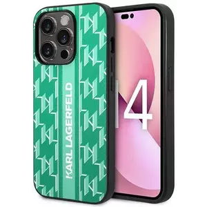 Tok Karl Lagerfeld KLHCP14LPGKLSKN iPhone 14 Pro 6, 1" hardcase green Monogram Stripe (KLHCP14LPGKLSKN) kép