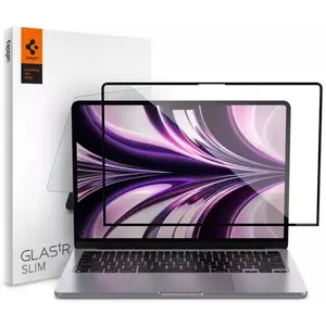 TEMPERED KIJELZŐVÉDŐ FÓLIA SPIGEN GLASS FC MACBOOK AIR 13 2022 BLACK (AGL05504) kép