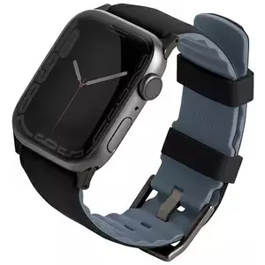 Óraszíj UNIQ strap Linus Apple Watch Series 4/5/6/7/8/SE/SE2/Ultra 42/44/45mm. Airosoft Silicone midnight black (UNIQ-45MM-LINUSBLK) kép