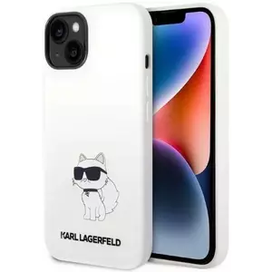 Tok Karl Lagerfeld iPhone 14 6, 1" hardcase white Silicone Choupette (KLHCP14SSNCHBCH) kép